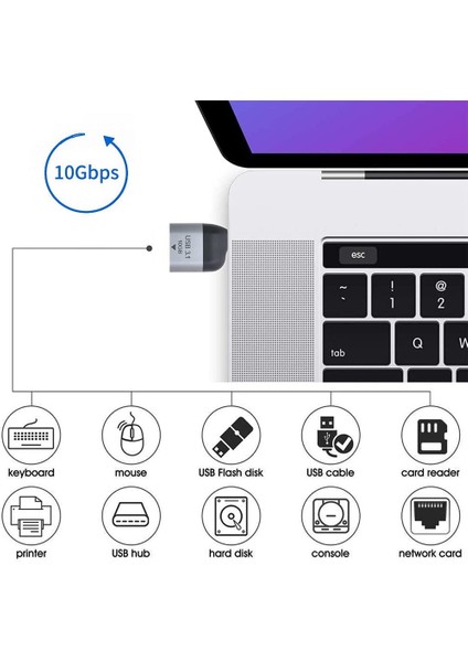 Type-C To USB 3.1 Çevirici USB C To USB 3.1 Çevirici Macbook Type-C To USB 3.1 Dönüştürücü Notebook USB C To USB 3.1 Adaptör S1726