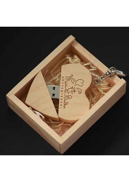 D 4gb Jaster 5 Adet/grup Ahşap Kalp + Kutu USB Flash Sürücü Pendrive 64GB 32GB 16GB 8gb 128GB 4gb U Disk Fotoğraf Düğün Hediyeleri (Yurt Dışından) indirimleri
