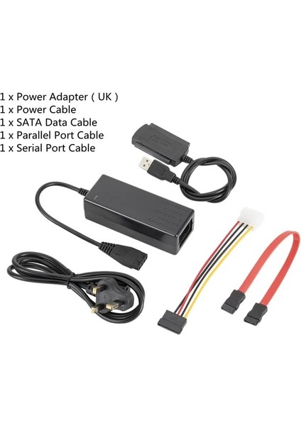 Ingiltere HDD Adaptörü Grwibeou Yeni 3'ü 1 Arada USB 2.0 Ide / Sata 2.5 ",3.5" Sabit Disk HDD SSD 480 Mb/s Veri Arayüzü Dönüştürücü Adaptör Kablosu (Yurt Dışından)