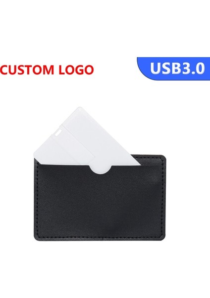 Deri ile USB 3.0 8 GB Kredi Kartı USB 3.0 Pendrives 32 GB 64 GB Memory Stick Plastik Banka Kartı USB Flash Sürücü 8 GB Düğün Hediyeleri (10 Adetten Fazla Ücretsiz Logo) (Yurt Dışından)