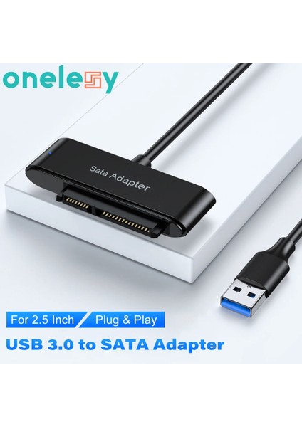 22 cm USB 3.0 - Sata Onelesy USB 3.0 - Sata Adaptörü Tak Çalıştır 2.5 Inç Hdd/ssd Sata Dönüştürücü Uasp Yüksek Hızlı Veri Iletimi Sata - USB (Yurt Dışından)