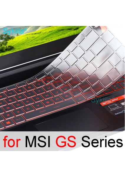 Siyah Klavye Kapağı Msı GS75 GS76 Stealth GS66 GS77 GS65 Ince GS73 GS73VR GS72 GS70 GS63 GS63VR GS60 Silikon Dizüstü Bilgisayar Kılıfı 17 (Yurt Dışından)
