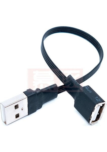 Amle-Af 0.5m 5cm 10CM USB 2.0 A Erkek - Dişi 90 Açılı Uzatma Adaptör Kablosu Usb2.0 Erkek - Dişi Sağ/sol/aşağı/yukarı Siyah Kablo Kablosu (Yurt Dışından) indirimleri