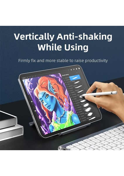 Metalik Uzay Gri Cabletıme Dikey Dizüstü Bilgisayar Standı Isı Dağıtımı Kaymaz Silikon Yerçekimi Tutucu MacBook Yüzey iPad Tablet Standı C418 (Yurt Dışından) fiyatları