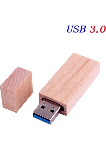 Akçaağaç 64 GB Jaster USB 3.0 Ahşap USB + Kutusu USB Flash Sürücü Memory Stick Pendrive 4 GB 8 GB 16 GB 32 GB 64 GB U Disk Düğün Hediyesi Ücretsiz Özel Logo (Yurt Dışından)
