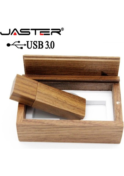Akçaağaç 64 GB Jaster USB 3.0 Ahşap USB + Kutusu USB Flash Sürücü Memory Stick Pendrive 4 GB 8 GB 16 GB 32 GB 64 GB U Disk Düğün Hediyesi Ücretsiz Özel Logo (Yurt Dışından)