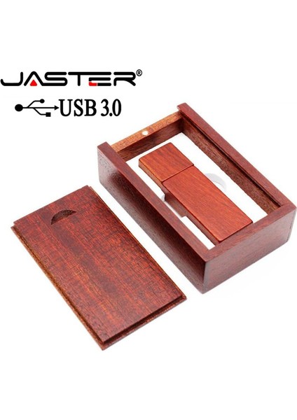 Akçaağaç 64 GB Jaster USB 3.0 Ahşap USB + Kutusu USB Flash Sürücü Memory Stick Pendrive 4 GB 8 GB 16 GB 32 GB 64 GB U Disk Düğün Hediyesi Ücretsiz Özel Logo (Yurt Dışından)