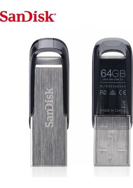 32GB Sandisk 100% Orijinal Orijinal Ultra Flair USB 3.0 Flash Sürücü 32GB 64GB 128GB Kalem Sürücü Yüksek Hızlı 32GB Memory Stick (Yurt Dışından)