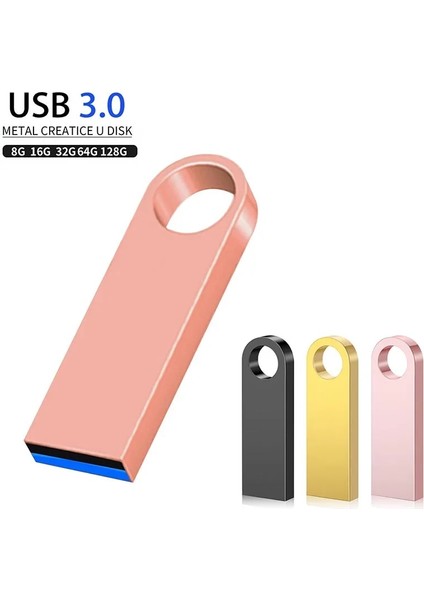 3.0-Altın 64GB USB Flash Sürücü 3.0 Yüksek Hızlı 128GB 64GB 32GB 16GB 8gb Cle USB 3.0 Flash Pendrive 128GB 64GB 32GB 16GB 8gb 3.0 Çubuk Kalem Sürücü (Yurt Dışından)