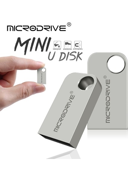 Gümüş 16 GB 10 Adet/grup Süper Mini Metal USB Flash Sürücü Disk 64 GB 32 GB 16 GB 8 GB 4 GB Geometrik Şekil Bellek Çubukları Gümüş Metal U Disk USB Kalem (Yurt Dışından)