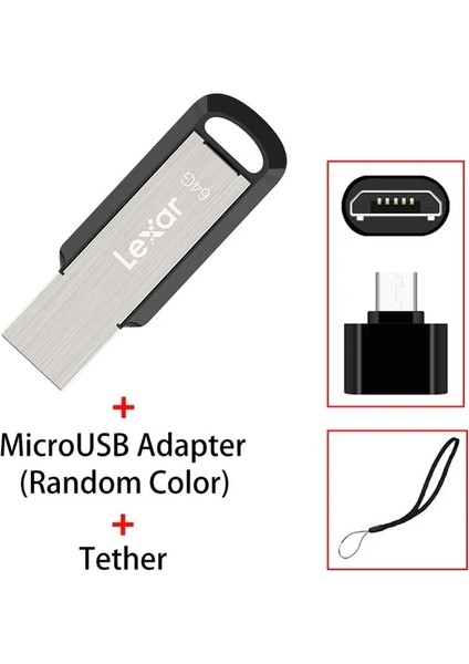 Microusb 128GB Lexar M400 64GB U Disk 128GB 3.0 USB Flash Sürücü Şifreli 32GB Bilgisayar Telefonu Için Pendrive Kalem Sürücüsü Ekleyin (Yurt Dışından)