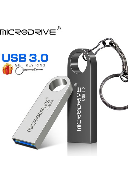 Pembe 128GB USB Flash Sürücü 3.0 Memory Stick Pendrive 128GB 64GB 32GB Cle USB 3.0 Su Geçirmez 64GB 128GB Yüksek Hızlı Metal 3.0 USB Disk (Yurt Dışından)