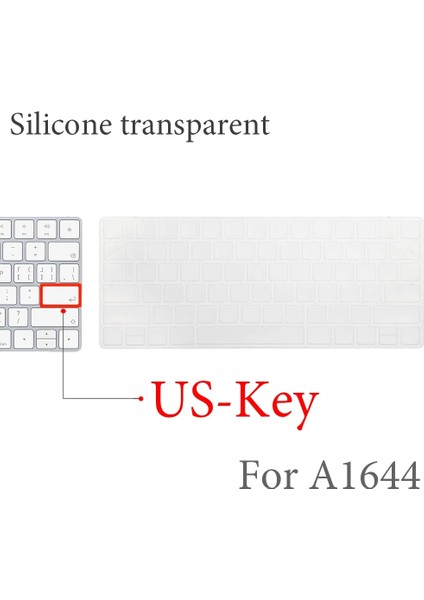 Ab Anahtarı A2520 Apple Kablosuz Bluetooth Sihirli Klavye Kapak Için Kimlik Değil iMac Klavye Kılıfı Silikon Şeffaf Ab Abd Filmi A1314A1644 A1843 A1243 Koruyucu (Yurt Dışından) modelleri