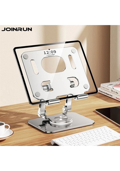 Gümüş Tablet Braketi Standı 360° Dönen Delikli IPad iPad Samsung Xiaomi Huawei Için 4,7-12 Inç Tablet Için Katlanabilir Stand (Yurt Dışından) fiyatları