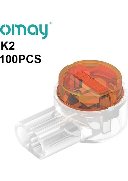 K2 100 Adet Omay K1 K2 K3 Konnektör Sıkma Bağlantısı RJ45 RJ11 Su Geçirmez Kablolama Ethernet Telefon Kablo Kordonu Ağ Terminalleri 500/1000 Adet (Yurt Dışından)