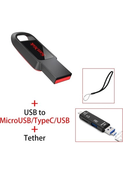 CZ61 cc Y211 32GB Sandisk USB Sopa 2.0 Anahtar USB Flash Sürücü 128GB 64GB 32GB 16GB Kalem Sürücüler Pendrive USB Kalem Disk Flashdrive Bellek Telefon Için (Yurt Dışından)
