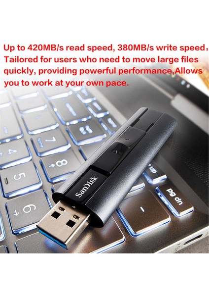 CZ880 128 GB Sandisk Katı Hal Flash Sürücü 1 Tb Usb3.2 Gen 1 512 GB Taşınabilir SSD Kalem Sürücü CZ880 128 GB Extreme Pro 256 GB U Disk 420 Mb/s'ye Kadar (Yurt Dışından) fiyatları