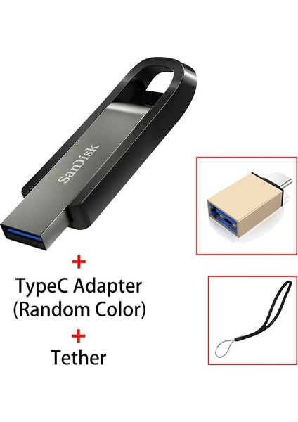 CZ810 B 64GB Sandisk 3.2 USB Flash Sürücü 64GB 256GB 128GB Yüksek Hız Maksimum 400M'YE Kadar Pendrive Kalem Sürücü Anahtar Bellekte USB Çubuk Disk (Yurt Dışından)
