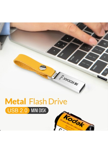 16 GB Orijinal Kodak K122 Metal USB Flash Sürücü 16 GB 32 GB 64 GB Memory Stick Kalem Sürücü Usb2.0 Yüksek Flash Disk U Disk Pc Laptop Için (Yurt Dışından)