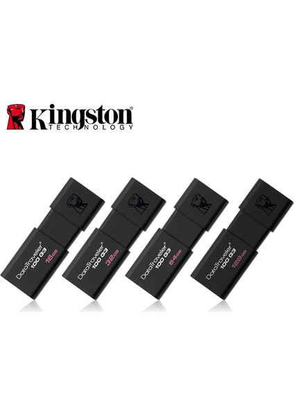 DT100G3 64GB Kingston Yeni USB Flash 16GB 32GB 64GB Siyah DT104 Flash Bellek Araba Taşınabilir Cle USB Kalem Disk Sopa DT100G3 Usb3.0 Flash Sürücü (Yurt Dışından)