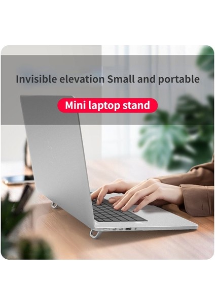 Siyah Ifxlıfe Küçük Dizüstü Bilgisayar Standı Ipad Standı Çinko Alaşım Mini Taşınabilir Dizüstü Bilgisayar Standı Macbook Air Için Uygun/pro Standı 10-18 Inç (Yurt Dışından) modelleri