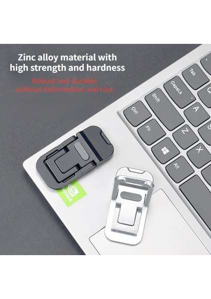 Siyah Ifxlıfe Küçük Dizüstü Bilgisayar Standı Ipad Standı Çinko Alaşım Mini Taşınabilir Dizüstü Bilgisayar Standı Macbook Air Için Uygun/pro Standı 10-18 Inç (Yurt Dışından) fırsatları