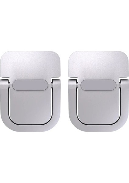 Gümüş 2 Adet 2 Adet Dizüstü Bilgisayar Tutucu Masaüstü Bilgisayar Için Klavye Standı Yükseltici Alüminyum Mini Taşınabilir Dizüstü Bilgisayar Braketi Macbook Air/pro Destek Rafı (Yurt Dışından)