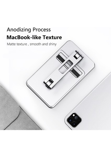 Gri Tablet Standı Alüminyum Ayarlanabilir Stand Masası Katlanabilir Telefon Tutucu iPad Pro 2021 2020 Samsung Xiaomi Standı Dizüstü Bilgisayar Desteği (Yurt Dışından) modelleri