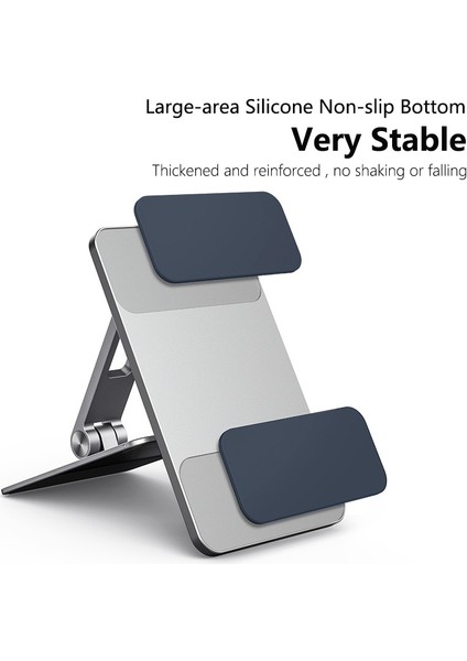 Gri Tablet Standı Alüminyum Ayarlanabilir Stand Masası Katlanabilir Telefon Tutucu iPad Pro 2021 2020 Samsung Xiaomi Standı Dizüstü Bilgisayar Desteği (Yurt Dışından) indirimleri