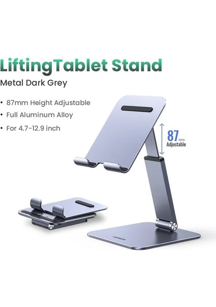 Kaldırma Tablet Standı Ugreen Tablet Telefon Standı iPad Pro iPhone Xiaomi Tablet Desteği Alüminyum iPad Tutucu Dizüstü Standı Telefon Tutucu iPad Standı (Yurt Dışından)