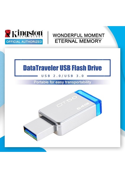 DT50 32GB Kingston DT50 USB 3.0 USB Flash Sürücü 16GB Pendrive 128GB 32GB Pendrive 64GBGB Metal Kalem Sürücüler DT104 Usb2.0 Bellek U Stick (Yurt Dışından) fiyatları