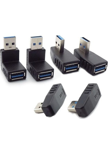 Dowm 5 Adet 1/2/5 Adet USB 3.0 A Erkek Dişi Adaptör Konnektörü Fiş Kablosu Uzatma Genişletici 90 Derece Açı Çoğaltıcı Dizüstü Bilgisayar Için (Yurt Dışından) modelleri