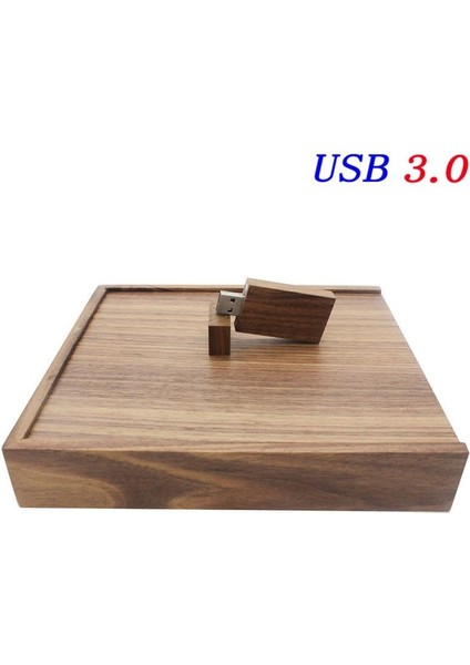 Ceviz Kutusu 16 GB Ücretsiz Logo Ahşap USB 3.0 Flash Sürücü 4g 8g 16G 32G 64 GB 128G Düğün Hediyesi Kalem Sürücüler Kutusu 6*4 Memory Stick Fotoğraf U Disk (Yurt Dışından)