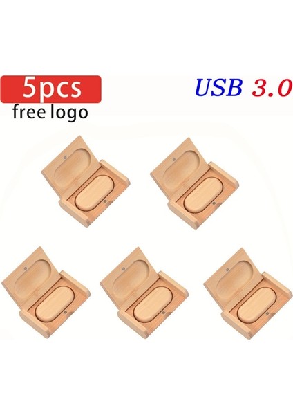 Bambu Kutu ile 64 GB 5 Adet/grup Jaster USB 3.0 Ahşap USB + Kutu Kalem Sürücü 4 GB 16 GB 32 GB 64 GB USB Flash Sürücü Pendrive Memory Stick Ücretsiz Özel Logo (Yurt Dışından)