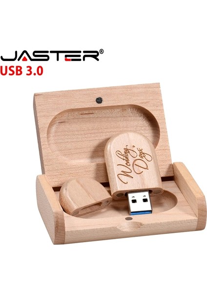 Bambu Kutu ile 64 GB 5 Adet/grup Jaster USB 3.0 Ahşap USB + Kutu Kalem Sürücü 4 GB 16 GB 32 GB 64 GB USB Flash Sürücü Pendrive Memory Stick Ücretsiz Özel Logo (Yurt Dışından)