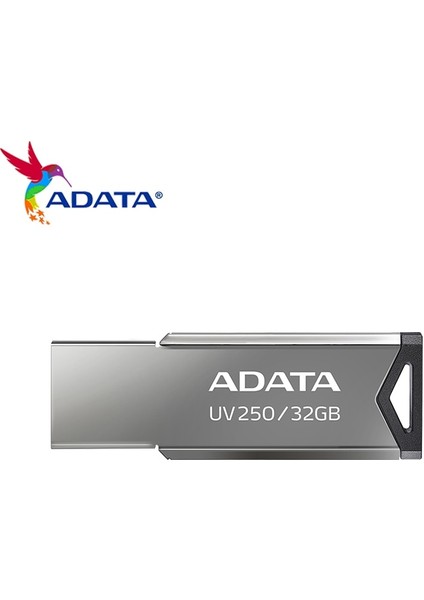 32GB Adata USB 2.0 Metal Memory Stick 32GB Flash Sürücü 16GB Pendrive 64GB Flash Disk Bilgisayar Için 100% Orijinal UV250 (Yurt Dışından)