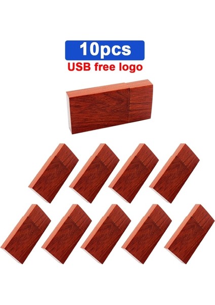 Gül Ahşap 8 GB 10 Adet/grup Ahşap Logo Özelleştirme Ücretsiz USB Kalem Sürücü 4 GB 8 GB USB 2.0 Sopa 16 GB 32 GB Flash Sürücü Nefis Ahşap Fotoğraf Hediye (Yurt Dışından)