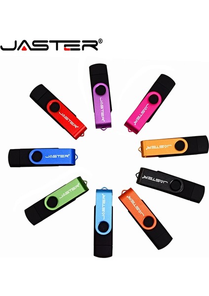 Mavi 64 GB Jaster 3 In 1 USB Flash Sürücü Type-C Adaptörleri Hediyeler Kalem Sürücü Otg Memory Stick U Disk Android Smartphone Pc Için 16G 32G 64 GB (Yurt Dışından)