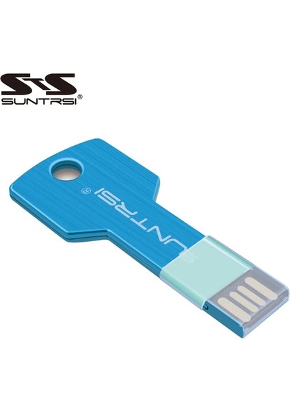 Gök Mavisi 128 GB Suntrsi USB Flash Sürücü 4 8 16 32 64G Pendrive 128G Kalem Sürücü Флешка Su Geçirmez U-Disk 2.0 Anahtar USB Sopa Pc Için Hediye (Yurt Dışından)