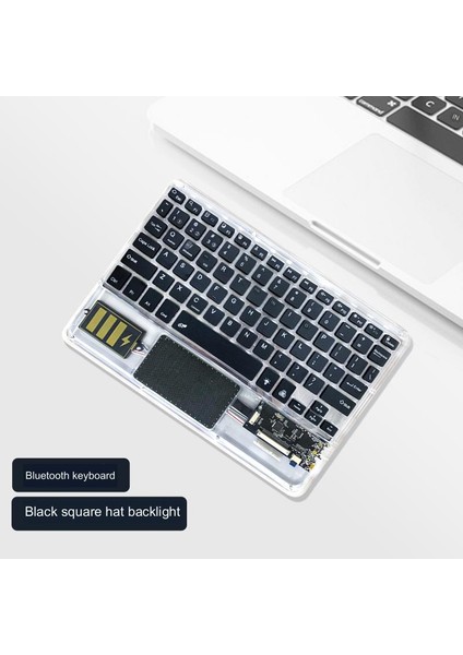 Dark Kablosuz Bluetooth Klavye Apple Telefonlar Için iPad Pro 11 2023 12.9 Ipadair 4 Huawei Xiaomi Için Iso Için: Android Windows Klavye (Yurt Dışından)