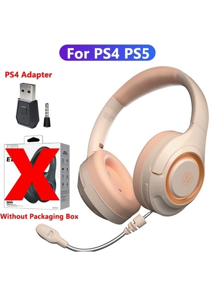 Pembe Hiçbir Kutu Ps4 Yeni Bluetooth 5.1 Oyun Kulaklık Hıfı Stereo Bas Kablosuz Kulaklıklar Tf Kart Ps4 Pc Dizüstü Telefon Için Mic ile Spor Kulaklık (Yurt Dışından)