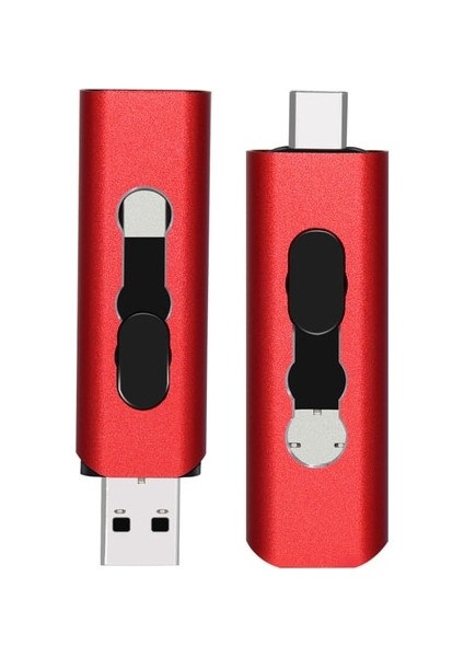 Kırmızı 32GB USB 2.0 Flash Sürücüler 128GB C Tipi USB Bellek Bellek Sürücüsü Fotoğraf Çubuğu Depolama ve Yedekleme Için Android/bilgisayarla Uyumlu (Yurt Dışından)