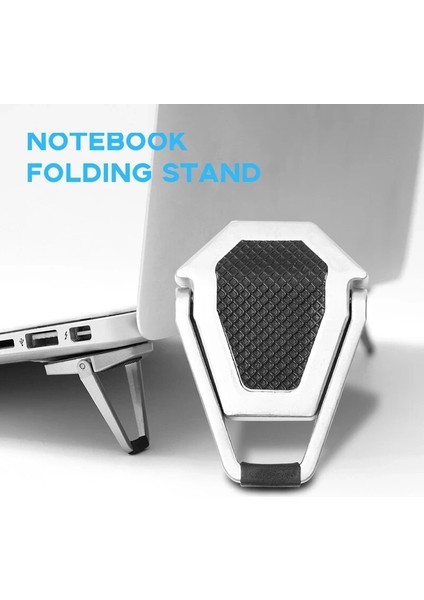 2 Adet (Metal) Metal Katlanabilir Dizüstü Bilgisayar Standı Evrensel Kaymaz Braketi Desteği Macbook Pro Air Lenovo Dizüstü Dizüstü Bilgisayarlar Için Montaj Tutucu Ayaklar (Yurt Dışından) modelleri