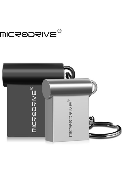 Siyah 64GB Süper Mini Metal Pendrive 32GB Yüksek Hızlı USB Flash Sürücü Cle USB Stick 64GB 128GB Flash Bellek Flash USB Anahtarlık ile (Yurt Dışından) modelleri