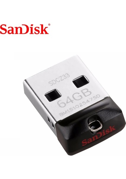 Siyah 16 GB Sandisk USB 2.0 CZ33 Mini Kalem Sürücüler 64 GB 32 GB 16 GB 8 GB USB Flash Sürücü Sopa U Disk USB Anahtar Pendrive (Yurt Dışından)
