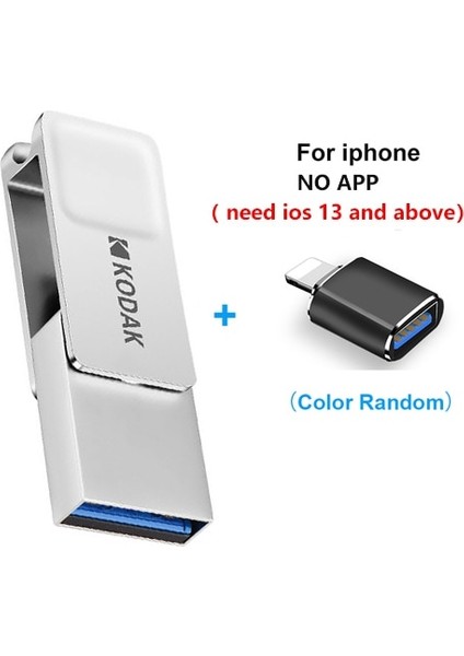 iphone 32GB Kodak USB Flash Sürücü K223C 64GB Mini Tip C Otg Çift Pendrive 128GB 32GB Metal U-Disk Akıllı Telefon Pc Masaüstü Dizüstü Macbook Için (Yurt Dışından)