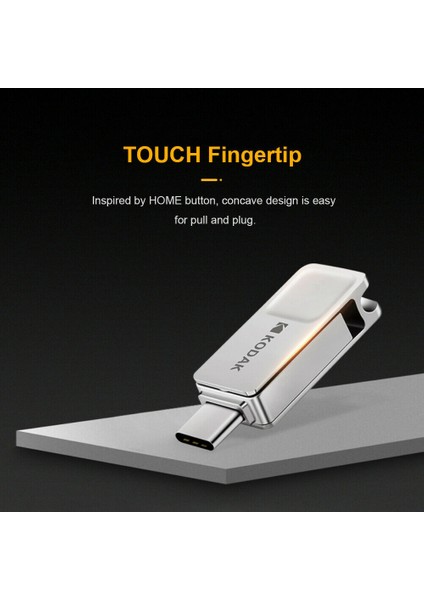 iphone 32GB Kodak USB Flash Sürücü K223C 64GB Mini Tip C Otg Çift Pendrive 128GB 32GB Metal U-Disk Akıllı Telefon Pc Masaüstü Dizüstü Macbook Için (Yurt Dışından) fırsatları