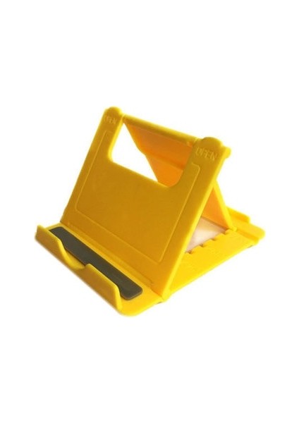 YELLOW1PCS Telefon Tembel Tutucu Katlanabilir Ultra Sağlam Tablet Masası Standı Ayarlanabilir Sabit Plastik Braket Ev Beyaz Kullanarak (Yurt Dışından)