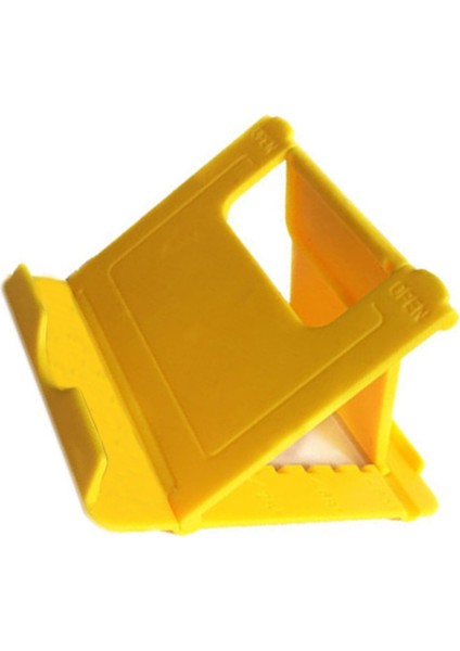 YELLOW1PCS Telefon Tembel Tutucu Katlanabilir Ultra Sağlam Tablet Masası Standı Ayarlanabilir Sabit Plastik Braket Ev Beyaz Kullanarak (Yurt Dışından) modelleri