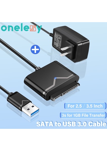 Gen3 Abd Sata Onelesy Sata - USB Dönüştürücü 2.5 / 3.5 Inç HDD / SSD Sabit Sürücü USB Sata Kablosu Harici USB 3.0 - Sata Adaptörü Uasp Sata Kablosu (Yurt Dışından) fiyatları